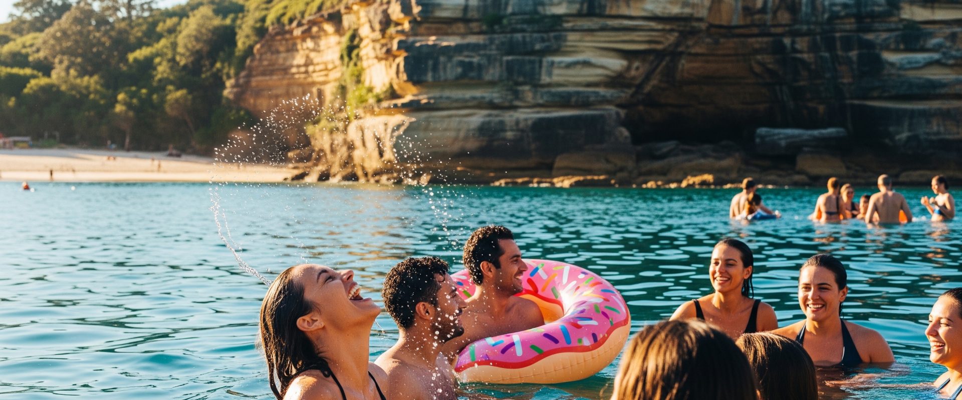 Sydney Harbour Half-Day Charter Route: Watsons Bay Swim, Shark Island Picnic, Sunset Return - Boat Hire Australia