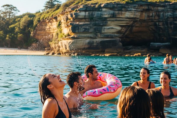 Sydney Harbour Half-Day Charter Route: Watsons Bay Swim, Shark Island Picnic, Sunset Return - Boat Hire Australia
